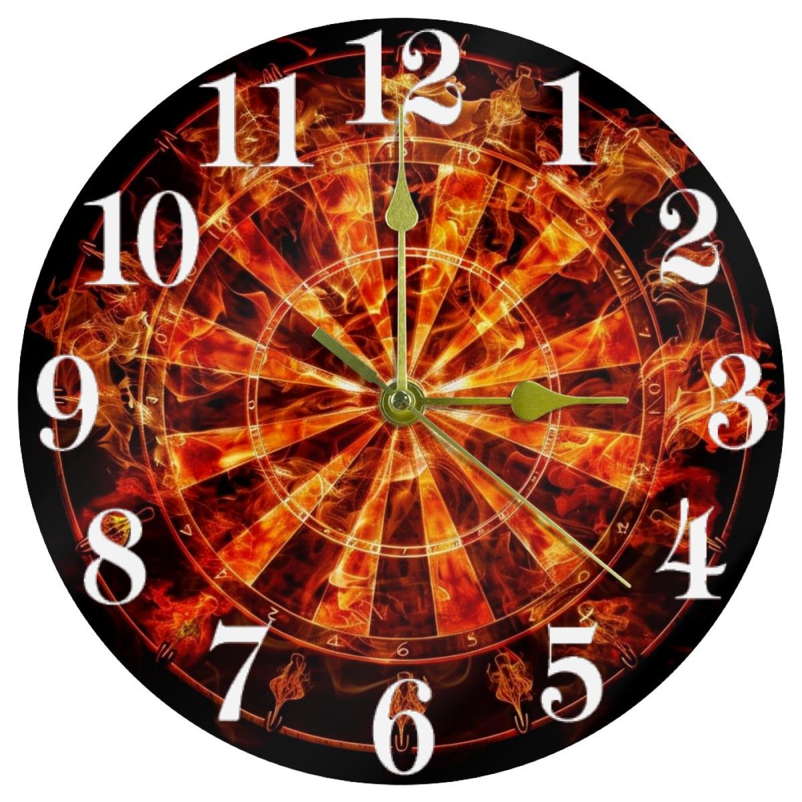 Horloge murale sans tic-tac dotée d'un mouvement fluide et affichage clair