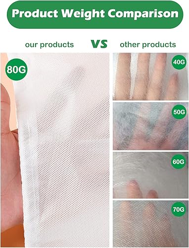 Miniatura 5 de Abimars Cubiertas para plantas, chaqueta de protección contra congelación de 2.36 ozyd, 2.6 pies x 2.6 pies, fundas reutilizables de invierno con