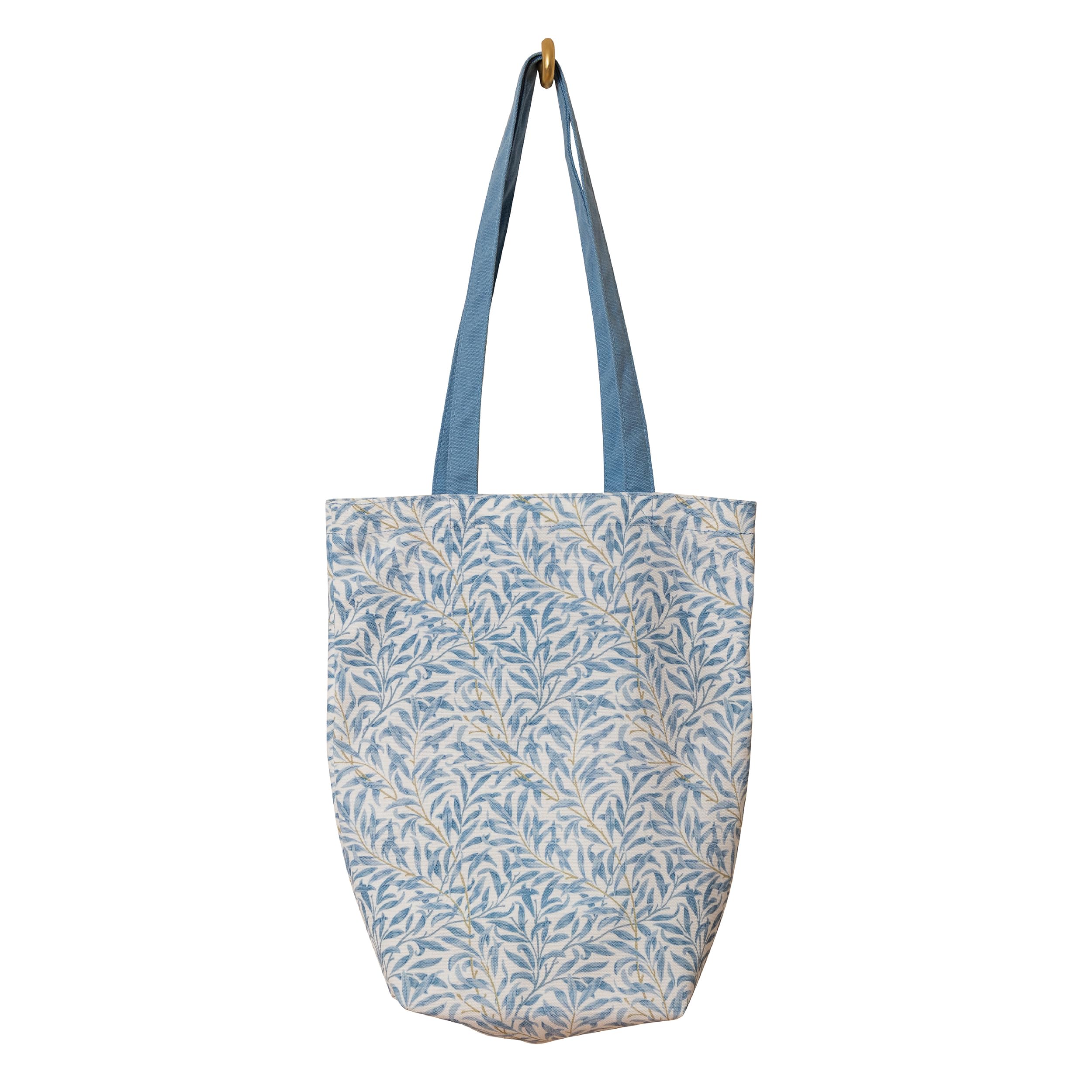 The Gifted Stationery Co. Ltd. William Morris Willow & Rose Tote Bag – Large Reusable Shopping Bag with Inner Zip Pocket – Classic Arts & Crafts Floral Carry Tote for Shopping, Work & Everyday Use