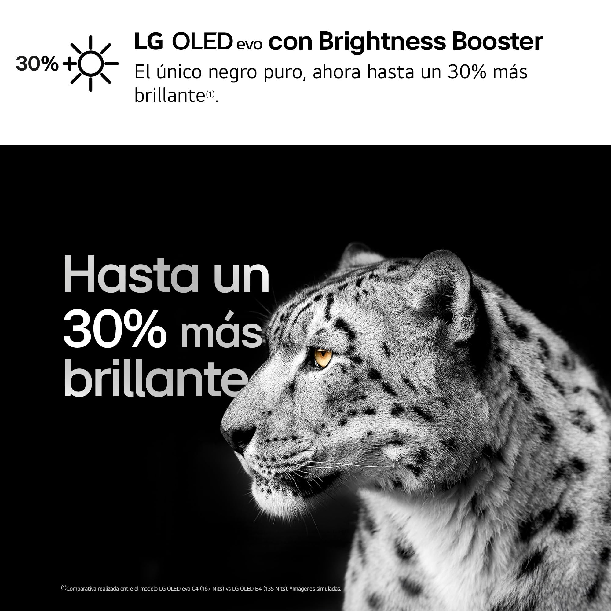 LG OLED55C44LA.AEU, 55", OLED 4K, Serie C4, 3840x2160, Smart TV, WebOS24, Procesador a9, Dolby Vision, Dolby Atmos, TV Gaming, 144 Hz, AMD FreeSync, Negro