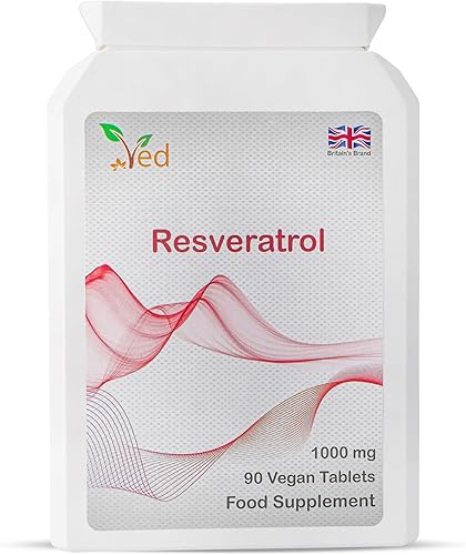 Miniatura 2 de Ved RESVERATROL 1000 mg 90 Tableta, antioxidantes potentes y promueve el antienvejecimiento, soporte cardiovascular, suministro de 90 días por