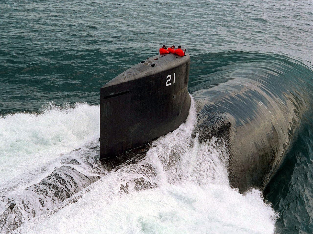 Old Modern Handicrafts USS Seawolf Submarine (SSN-21) 36 Inches Model (30L x 6W x 6H) – Handmade Nautical Décor Gift