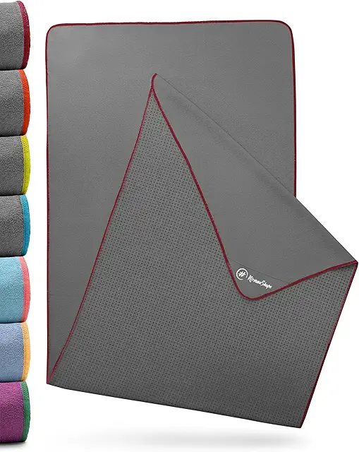 Nirvanashape Non-Slip Yoga Towel | Hot Yoga Mat Protection | 185X63cm