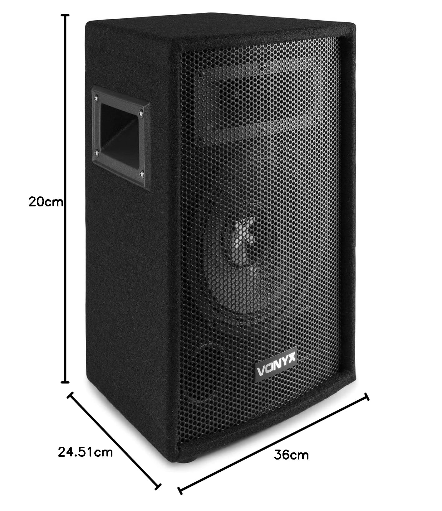 Vonyx SL6 PA Pareja de Altavoces de 6 Pulgadas 150 Watts, Altavoces pasivos de 2 vías para DJ, Música, Megafonía, Presentaciones, Discursos, Uso doméstico y/o Profesional