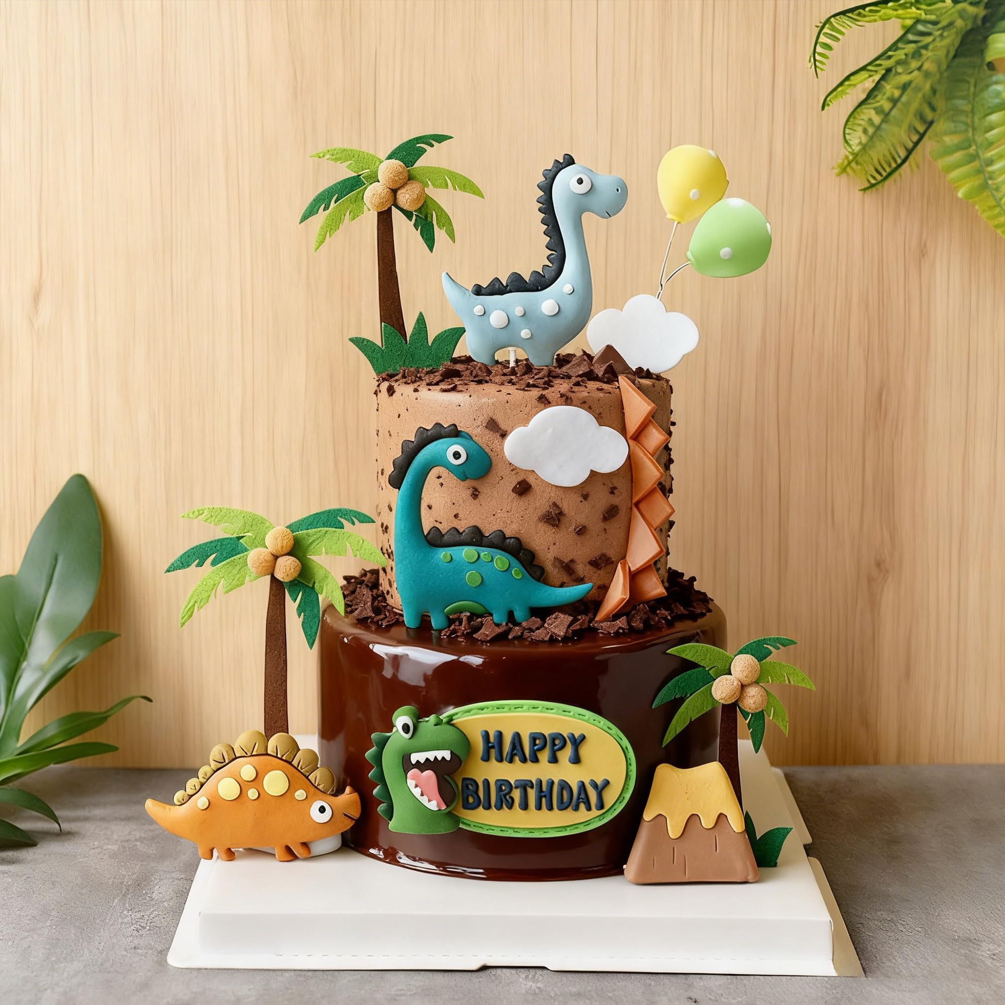 Dinosaur Cake Decorations Dinosaur Cupcake Topper Little Dinosaur Cake Toppers for Birthday Baby Shower Party Supplies