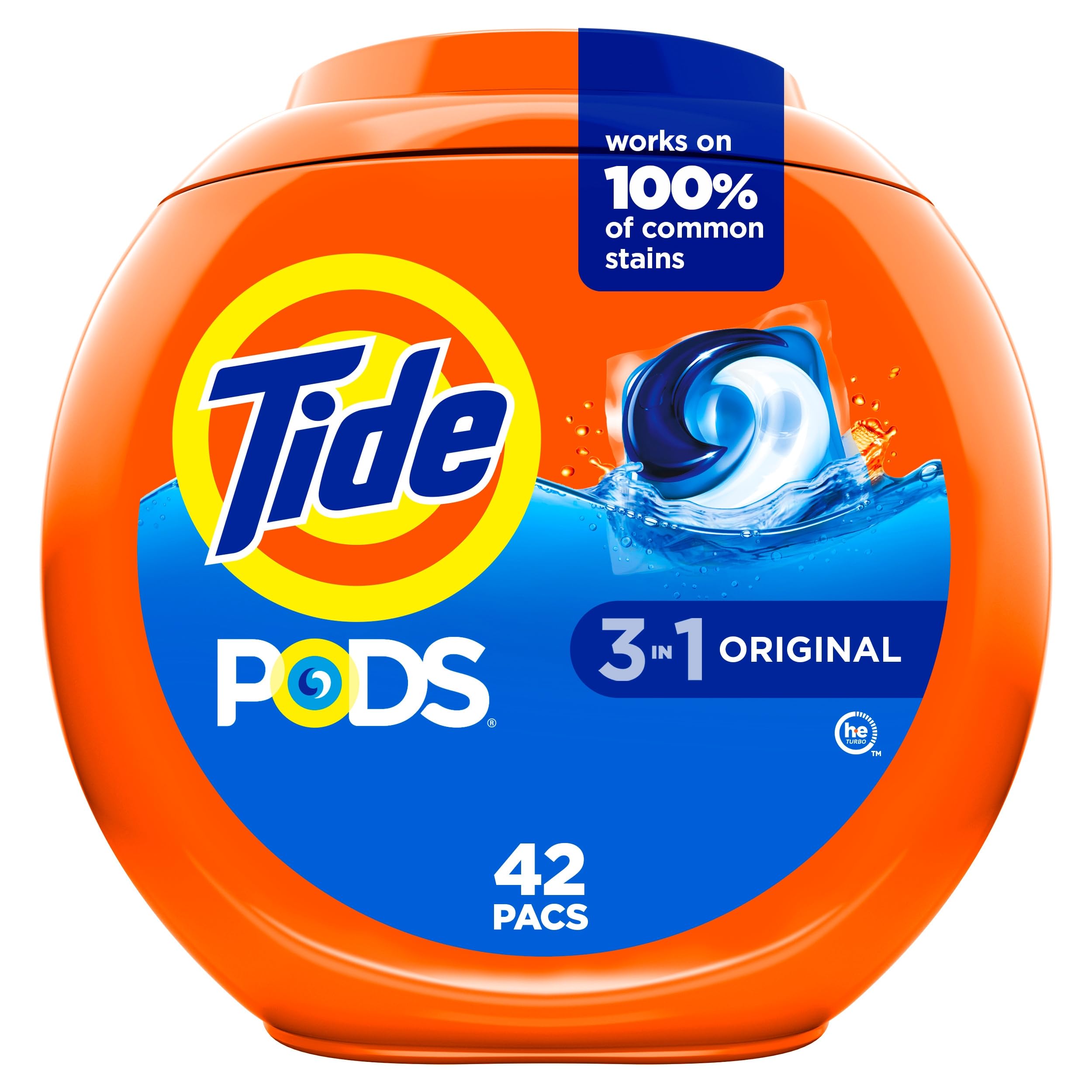 Tide PODS Laundry Detergent Pacs, 42 Count