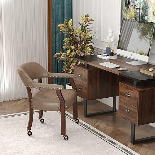 Silla de comedor con ruedas, sillas de capitán con rodillos, juegos de dinette, sillas de póquer con ruedas, mesa de cocina, sillas rodantes, silla