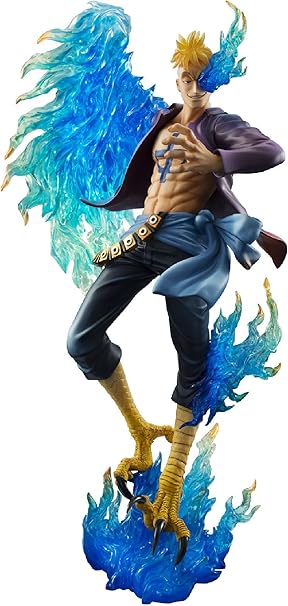 Amazon Com Megahouse One Piece Portrait Of Pirates Marco The Phoenix Excellent Model Mas Pvc Figure Toys Games