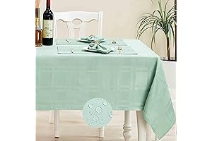 Solid Plaid Jacquard Spring Tablecloth: Timeless Elegance for Your Dining Table