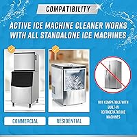 Vista 4 de ACTIVE Ice Machine Cleaner Maker Descaler - 32 fl oz (8 Uses) Nickel Safe Ice Maker Cleaner Solution - Compatible with Whirlpool 4396808