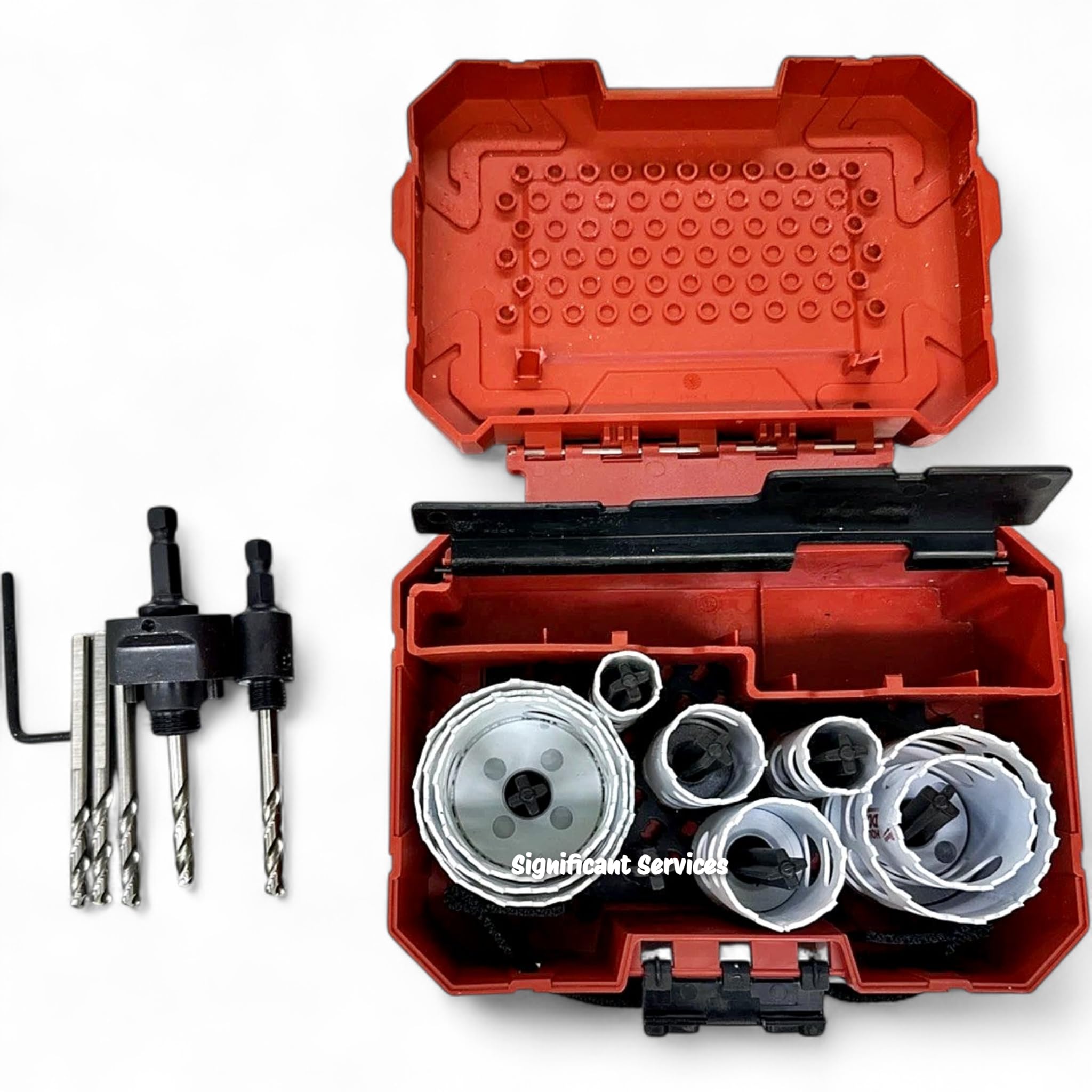Milwaukee 49-22-4029 - Set di seghe a tazza bimetalliche per bulloni, 17 pezzi, con valigetta