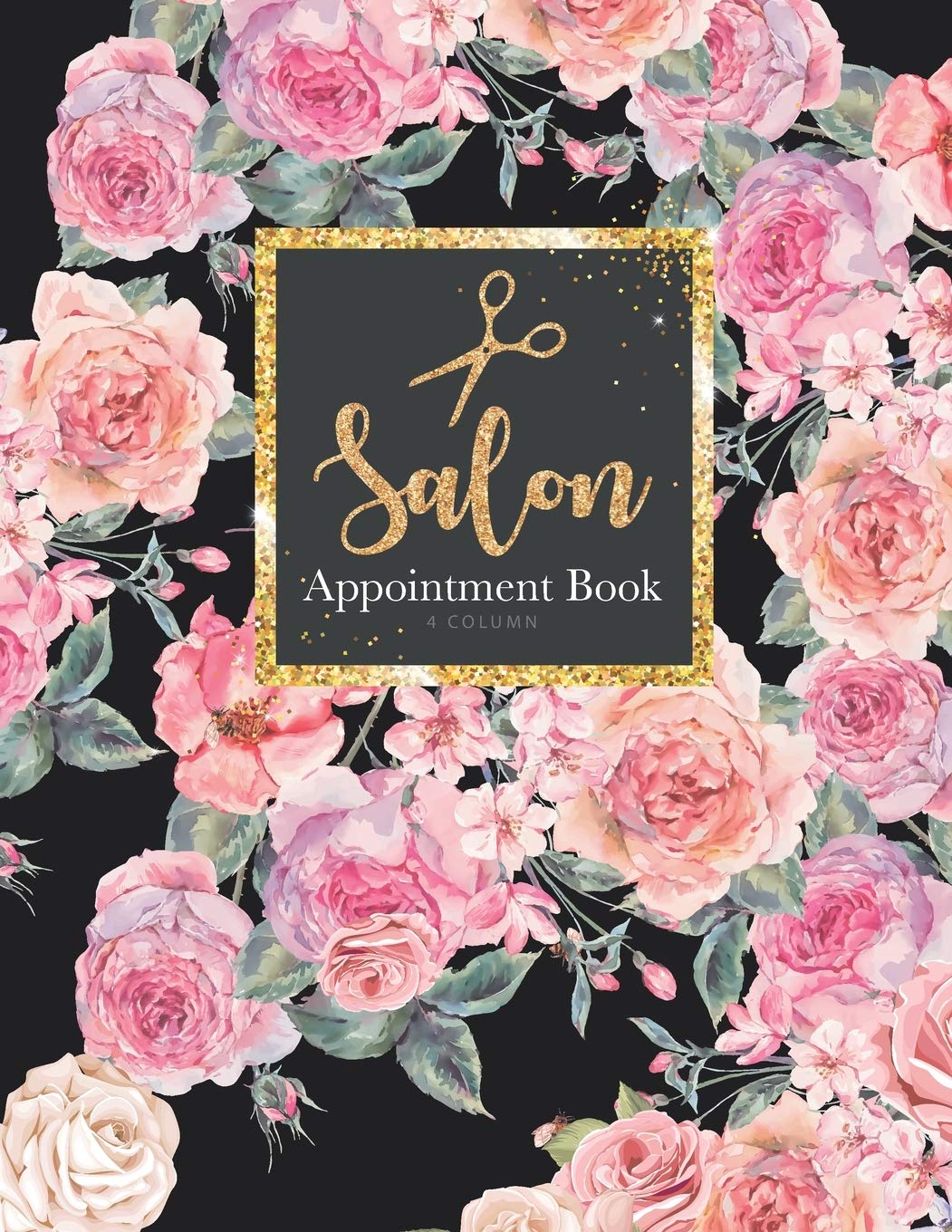 Salon Appointment Book 4 Column: Planner Personal Organizers Schedule Undated Appointment Book for Client ,Salon, Spa, Barbers, Hair Stylists, Daily and Hourly 7am to 8pm 15 minute increments