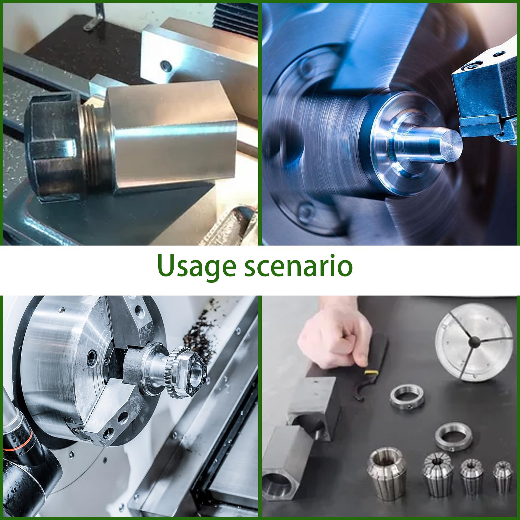 ALL-CARB 5C-CB 5C Spannzangenblock-Set inkl. Sechskant-Spannzangenblock, Vierkantzange und Spannzangenschließer von 5C Tooling