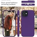 YATWIN Silicone Back Case for iPhone 11, Soft-Touch Phone Back Cover for Apple iPhone 11 - Purple gallery image