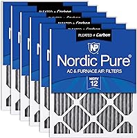 Vista 14 de Nordic Pure 20x20x1 (19 1/2 x 19 1/2 x 3/4) Filtros de aire plegados MERV 12, paquete de 6