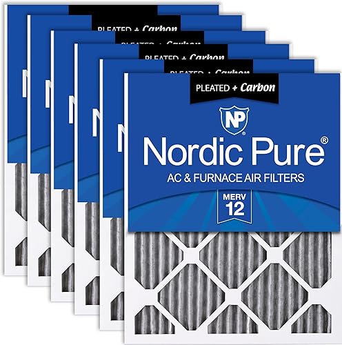 Nordic Pure MERV 10 - 16x20x1 Horno de aire acondicionado plisado, 16x20x1