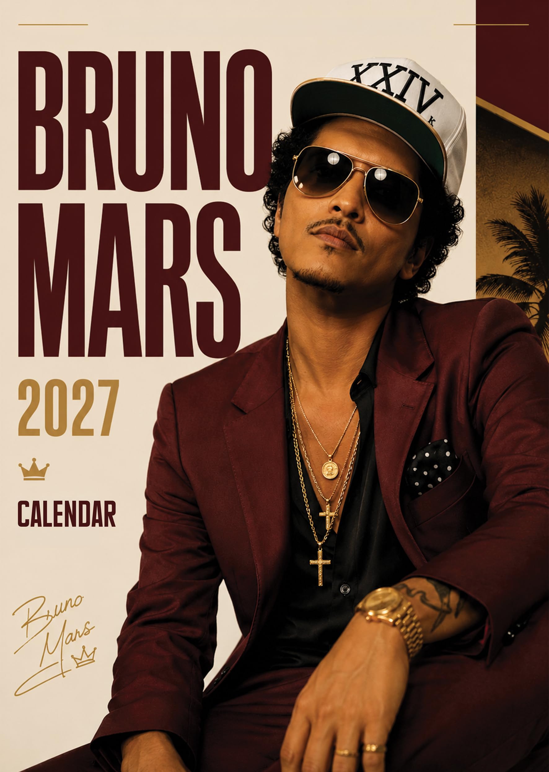 Bruno Mars 2027 Wall Calendar | A3 Size | Premium Quality | For Fans & Collectors
