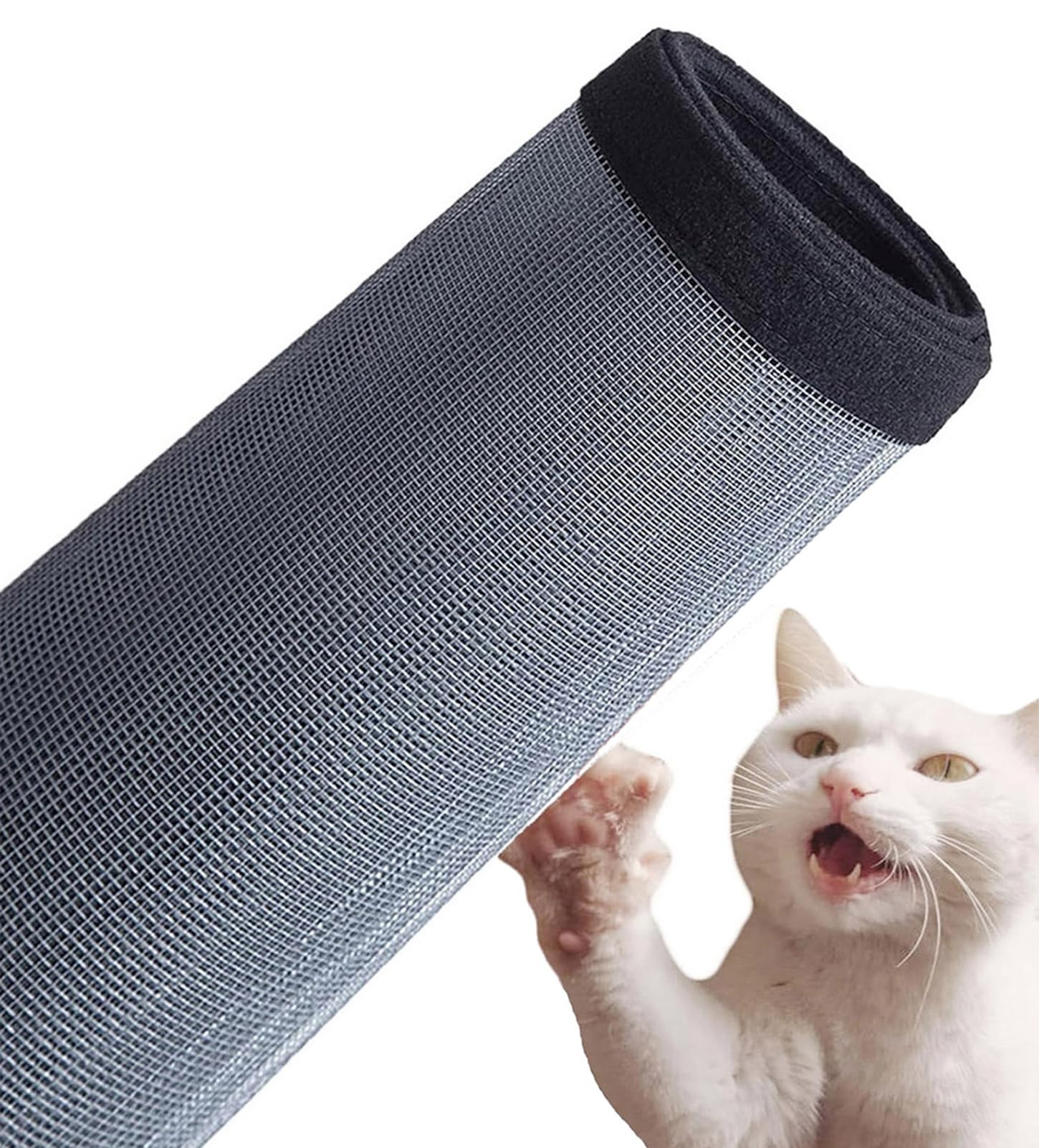 Protezione per Finestre per Gatti, Zanzariera per Balcone, Protezione per Zanzariera a Maglia per la Sicurezza dei Gatti, Zanzariera Antigraffio Anti-Zanzare e Mosche (130x200cm, A)