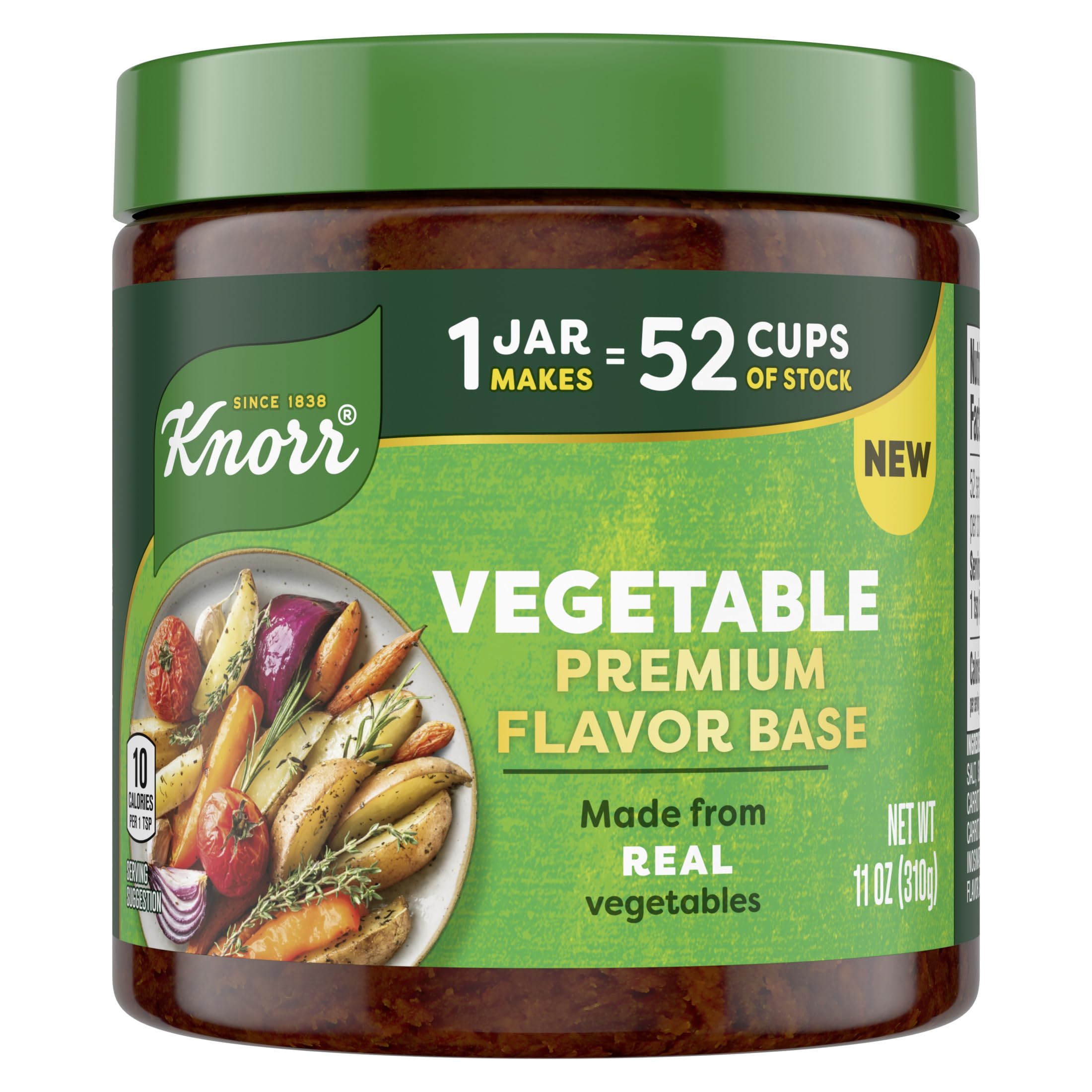 Bundle of Knorr Premium Flavor Base Vegetable, Roasted Beef, and Roasted Chicken Versatile & Easy to Use 11oz 3 Count 1 Each