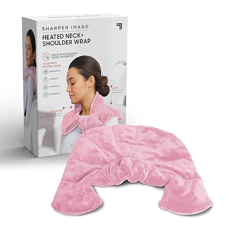 Sharper image neck and shoulder massage heat wrap Clearance