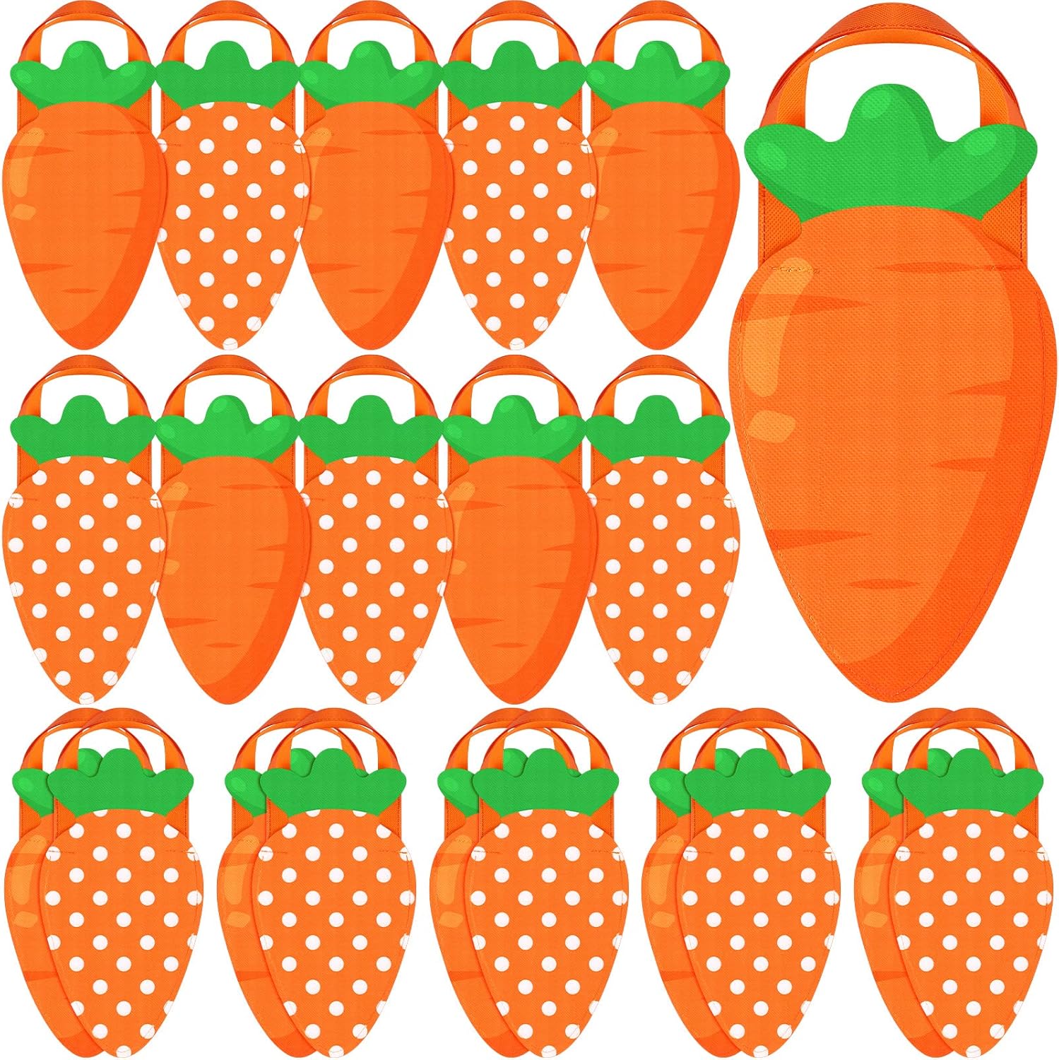 Chunful 20 Pieces Easter Gift Tote Bags, Non Woven Easter