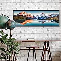 Vista 6 de Americanflat - Marco de fotos de 8 x 24 pulgadas con plexiglás pulido - Colección Streamline - Marco panorámico de borde delgado para exhibición