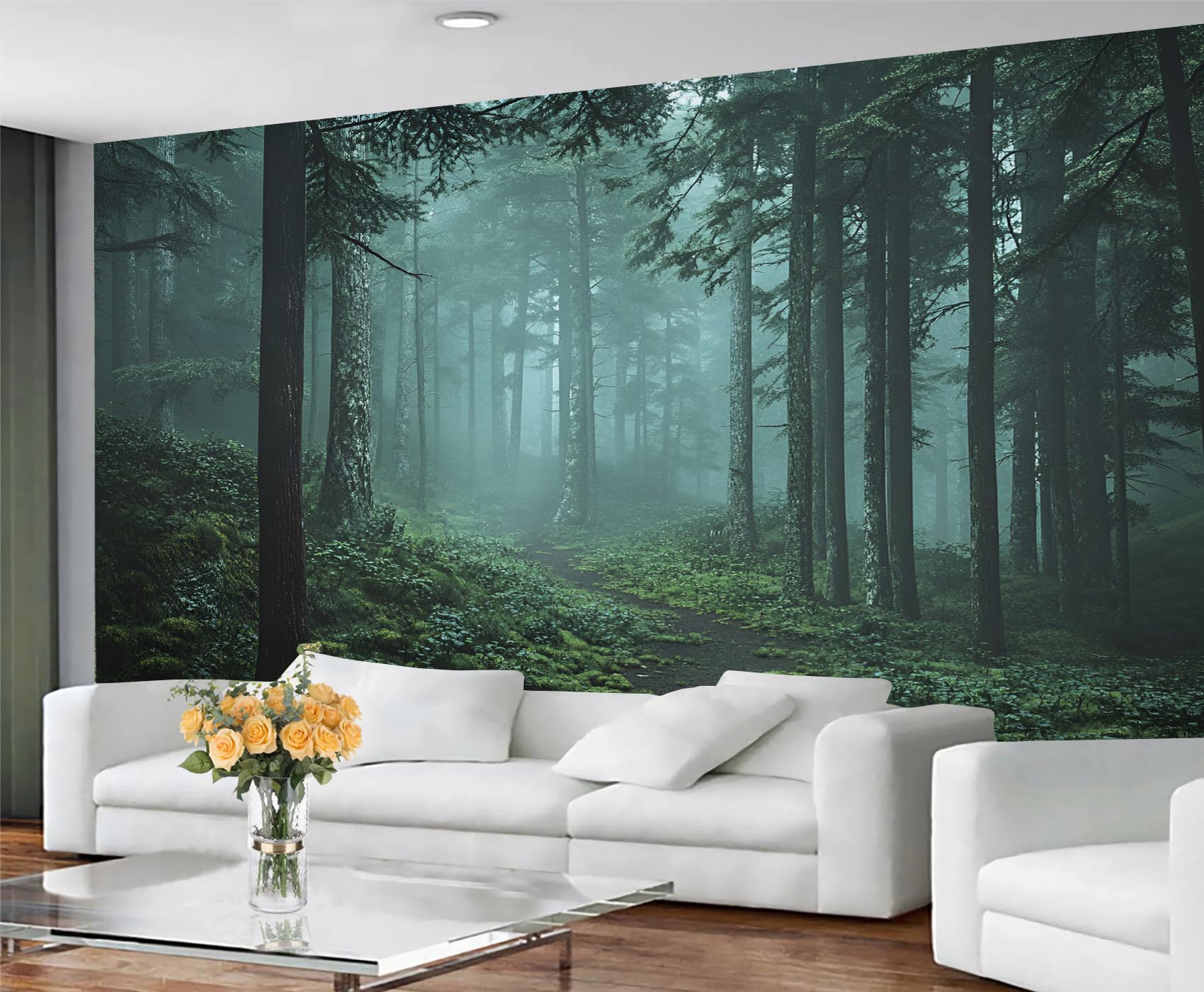 Papier peint forêt gothique amovible pour créer une chambre nature