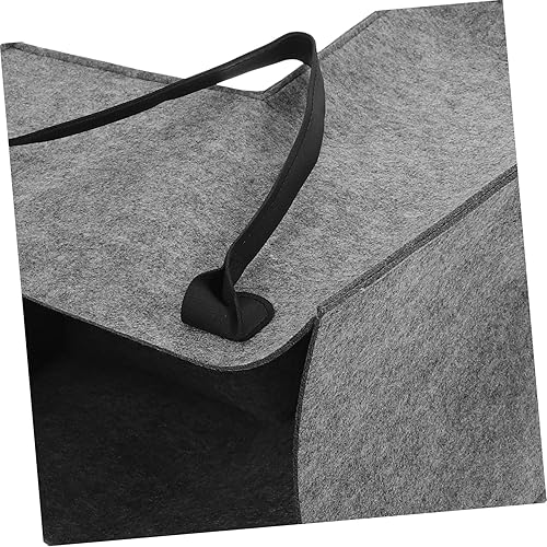 Miniatura 5 de CHILDWEET Cesta de lavandería de fieltro con forma y cesta de almacenamiento de juguetes, organizador para escaleras del hogar y cuarto de lavado,