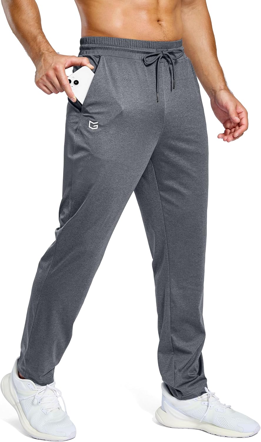 G Gradual Men's Sweatpants with Pockets Lightweight Workout Athletic Track Pants Stretch Gym Running Jogging Joggers for Men
