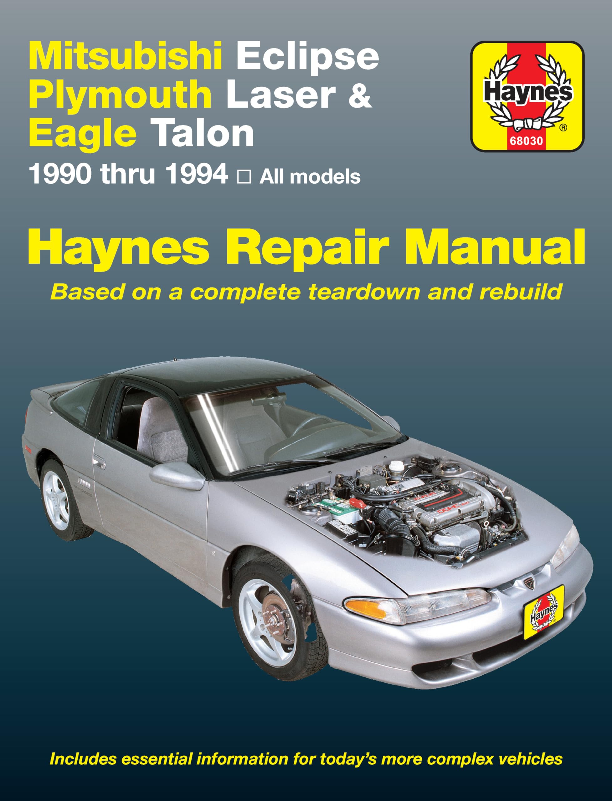 Cover of Haynes Repair Manual for Mitsubishi Eclipse, Laser, Talon 1990-1994