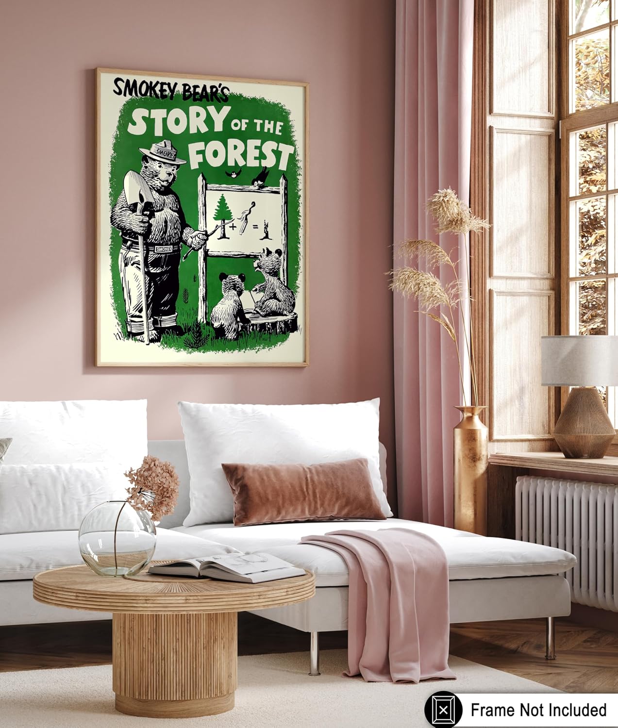 Poster Master Smokey Bear's Story of the Forest Poster - Smokey Bear Print - Animal Art - Forest Art - Conservation Creative - Nature Showcase - Great Living Room or Office Wall Decor - 8x10 UNFRAMED Wall Display