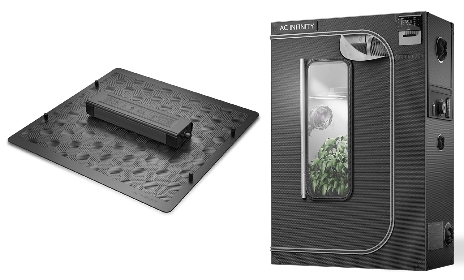 AC Infinity CLOUDLAB 642 IONBOARD Bundle CLOUDLAB 642 48x24x72 Grow Tent with 1 Poles 2000D Mylar Canvas IONBOARD