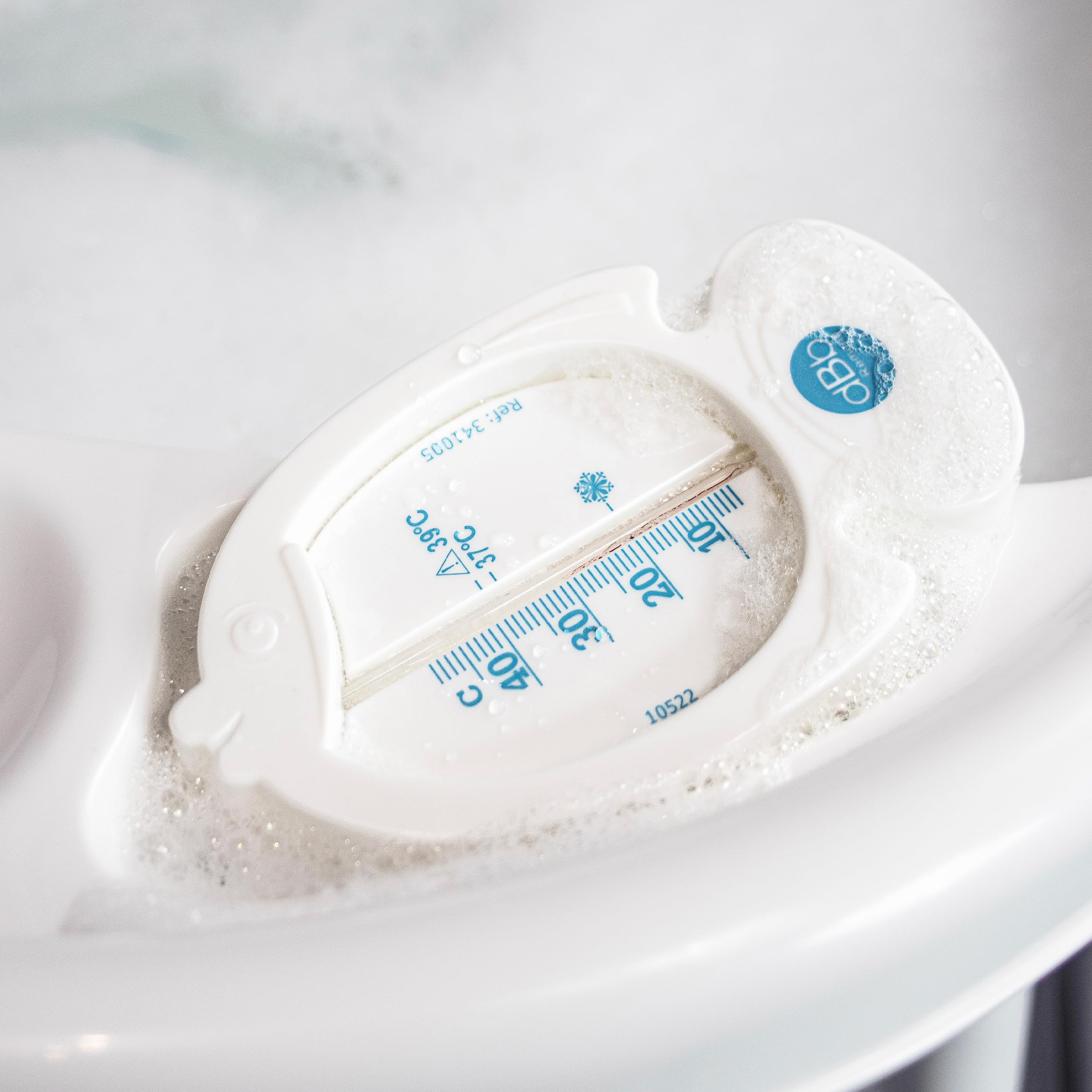 dBb Remond Thermomètre Bain pour Bébé Forme Poisson – Thermomètre de Bain Flottant – Sans Mercure - Blanc