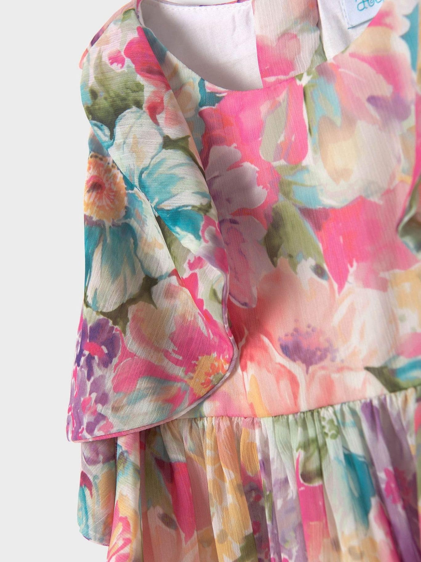 Abel & Lula Vestido bambula Gasa estampad para niña