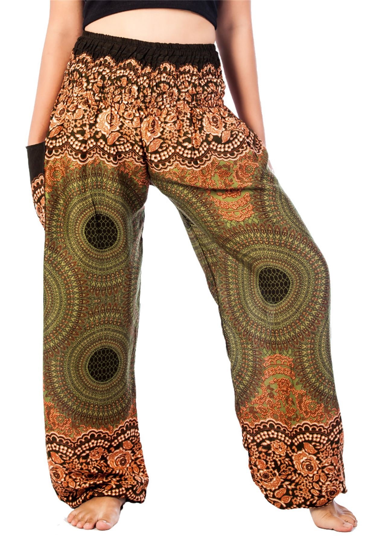 Lofbaz Harem Pants for Women Yoga Boho Hippie Clothing Womens Palazzo Bohemian Pajama Trousers Beach Indian Gypsy Genie Clothes — view 56