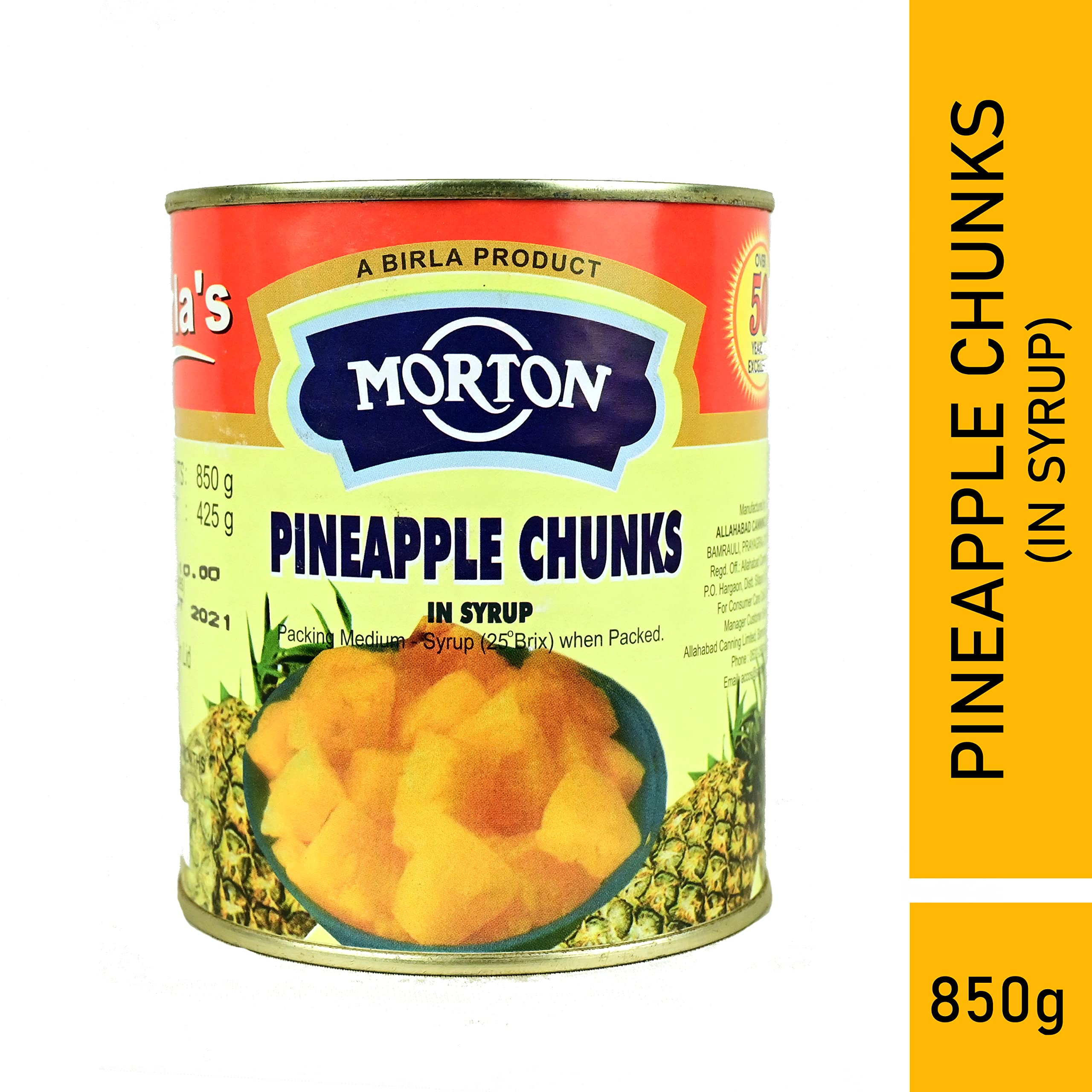 Birla Morton Pineapple Chunks, 850 g (Pack of 2) - Image 6 thumbnail