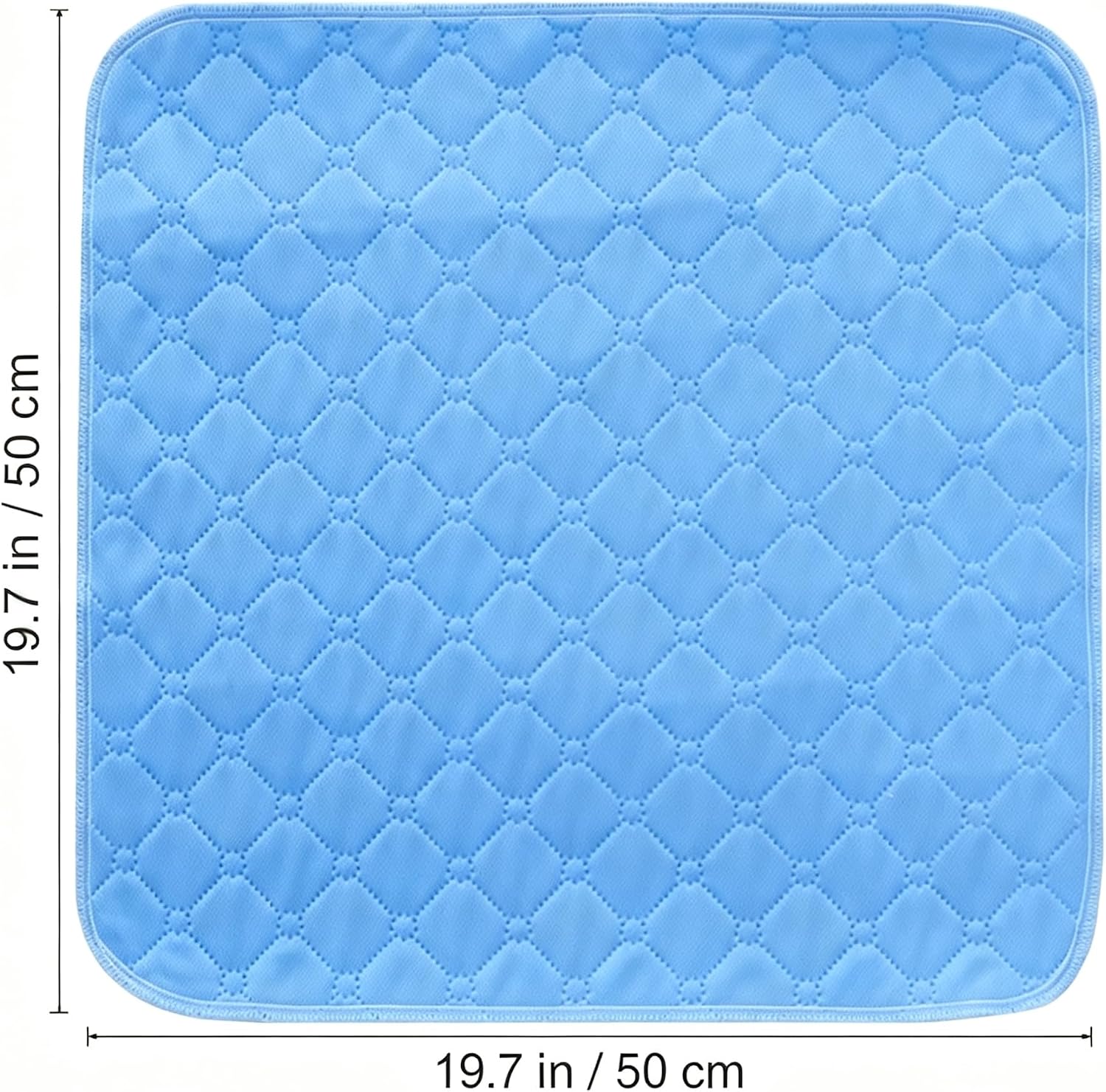 3-Pack Waterproof Chair Pads, Reusable Machine-Washable Seat Protectors with Non-Slip Backing, 19.7 x 19.7 Inch, Suitable for Chairs, Wheelchairs, and Car Seats