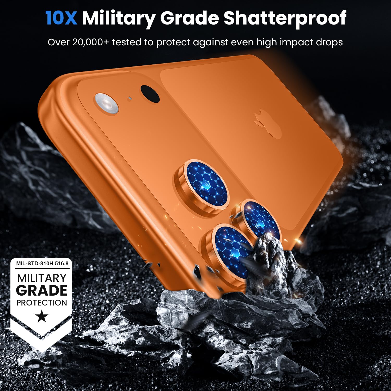 WSKEN for iPhone 17 Pro/iPhone 17 Pro Max Camera Lens Protector - [Original Shooting Mode] Shatterproof Metal HD Tempered Glass Camera Screen Protector Cover Film for iPhone Accessories - 5