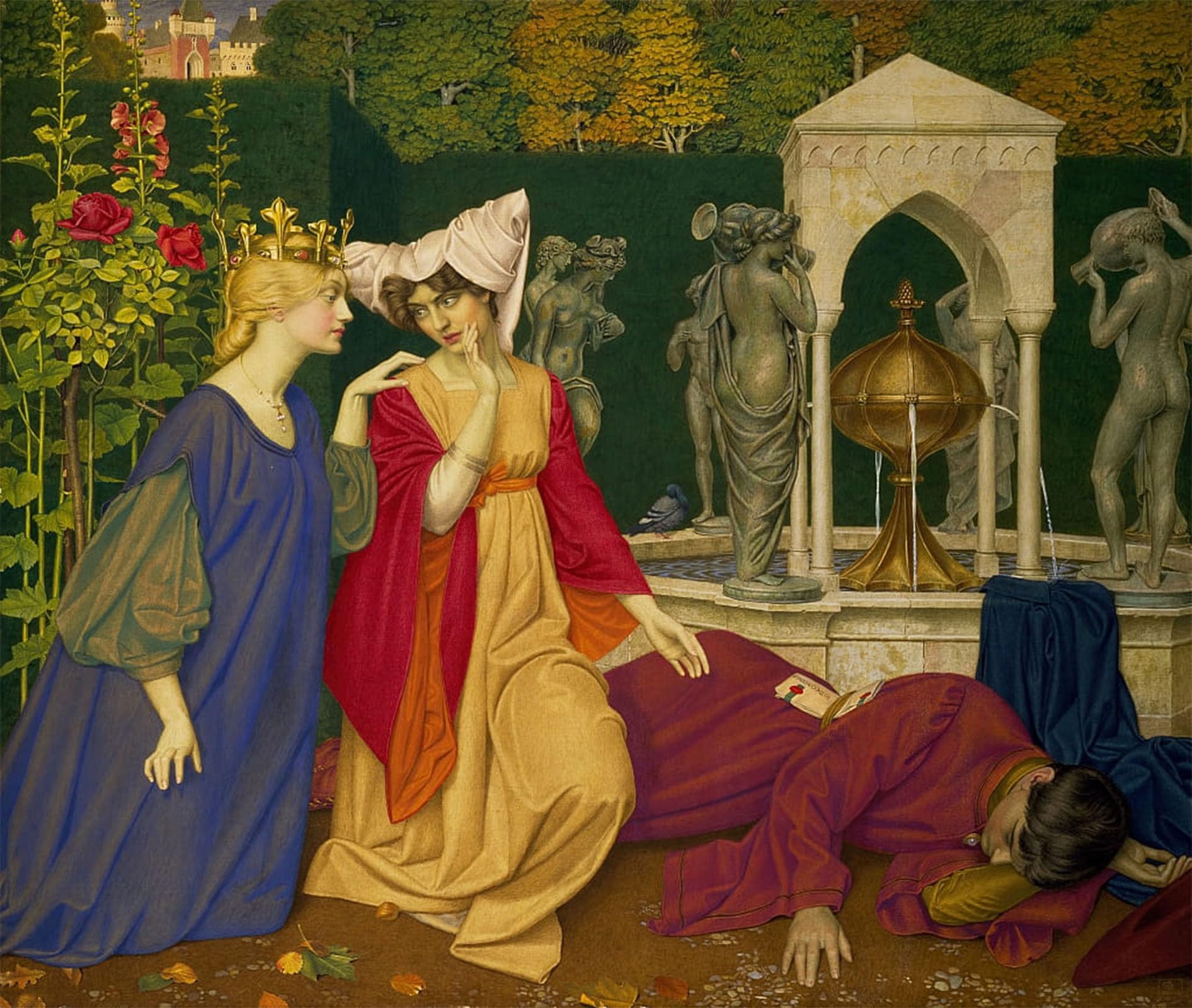 ARTXLXXBN Famous Art Print Poster Vintage Wall Art Changing the Letter by Edward Southall Canvas Art Poster for Home Decor 60x90cm