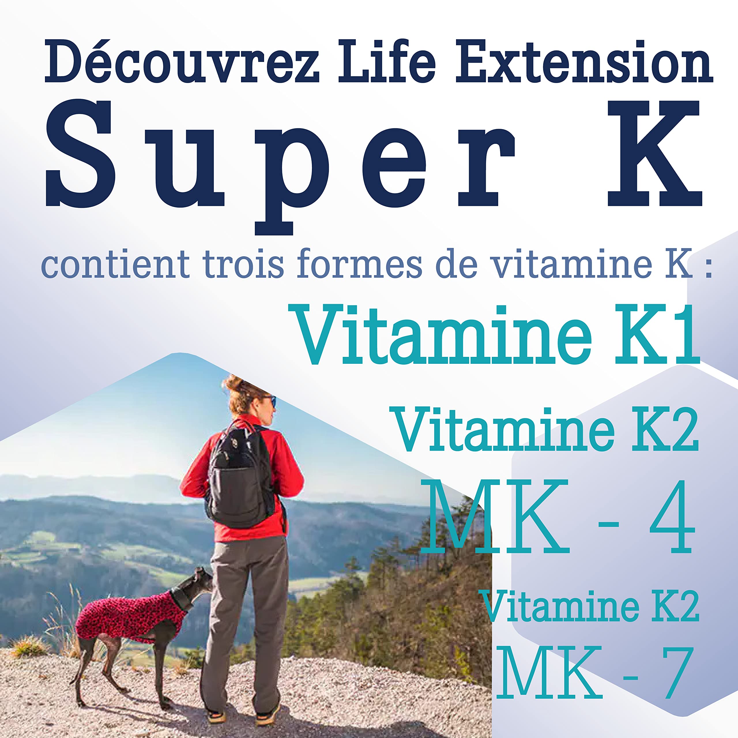 Life Extension, Super K, avec MK-7, Dépot, Hautement Dosé, 90 Capsules molles, Testé en Laboratoire, Sans Gluten, Sans Soja, Sans OGM