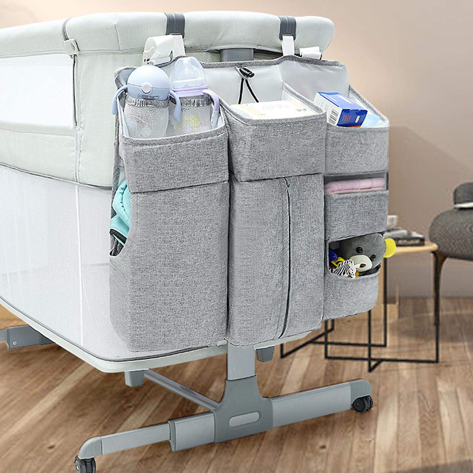 Windel Lagerung Für Kinderzimmer Babybett Lagerung Windeln Hängenden Korb Wickeltisch-Organizer Für Windeln Und Wickelzubehör Baby-Windel-Organizer