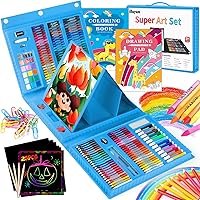 Vista 10 de iBayam Kit de arte, paquete de 251 suministros de arte, kits de dibujo, caja de regalo para artes y manualidades, caja de regalo para niños