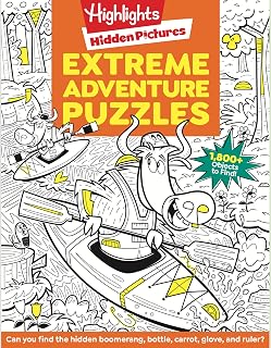 Highlights Extreme Adventure Puzzles: Hidden Pictures Book for Kids 6+ - 100+ Scenes, 1800+ Objects to Find