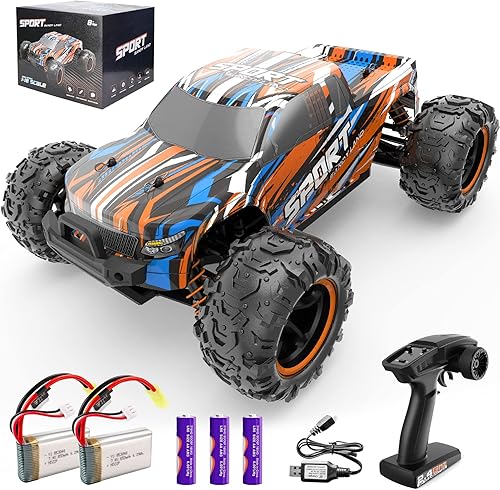 Automóvil a control remoto para adultos y niños, camión RC 118, camiones monstruos todoterreno 4WD de alta velocidad 40+ KMH para niños, camiones de