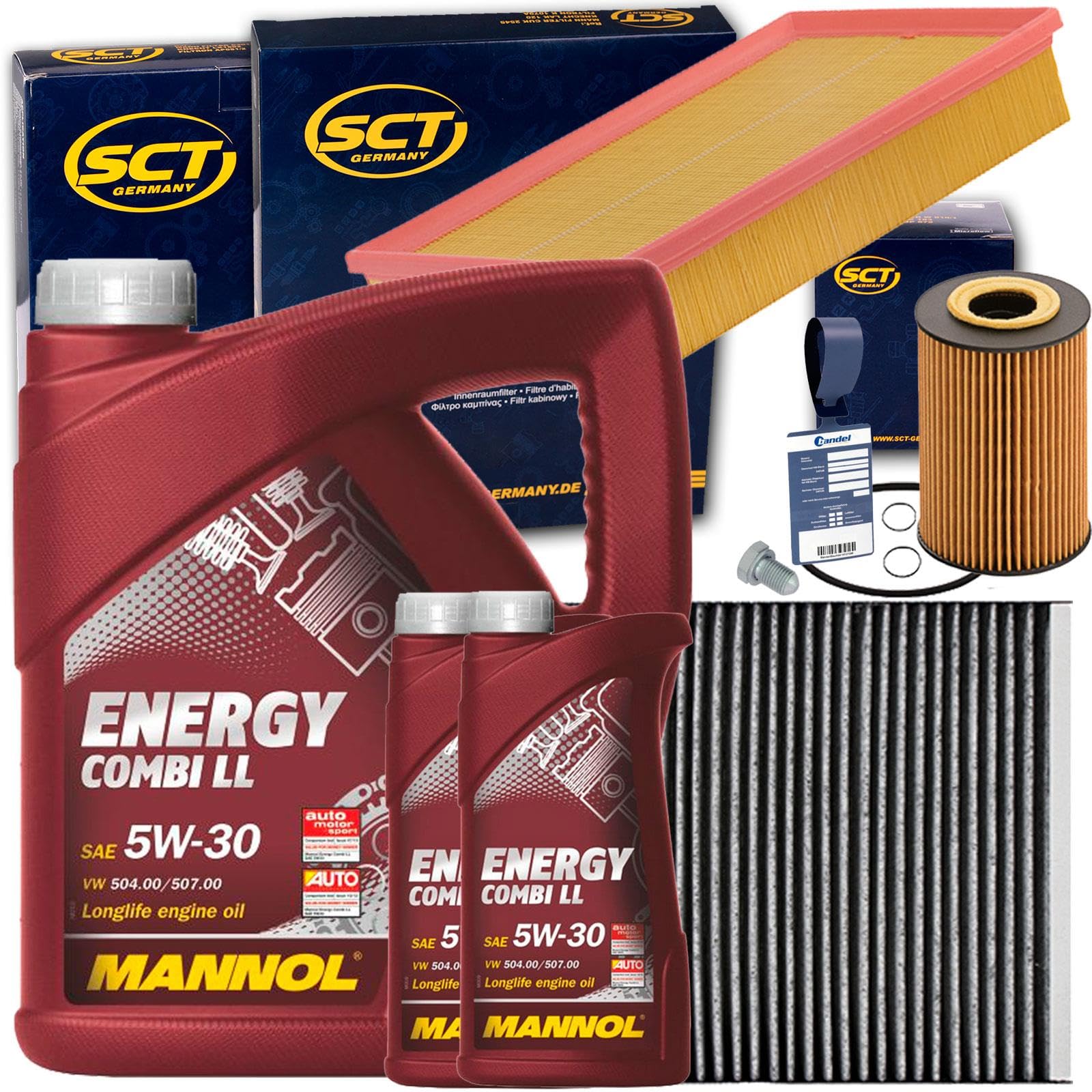 Inspektionspaket+Mannol 5W30 Öl 2.0 Tdi | SH4049P,(OX388 )+SB2095+SAK165+220125S+Mn+Combi LL für T5 T6 Bus Transporter