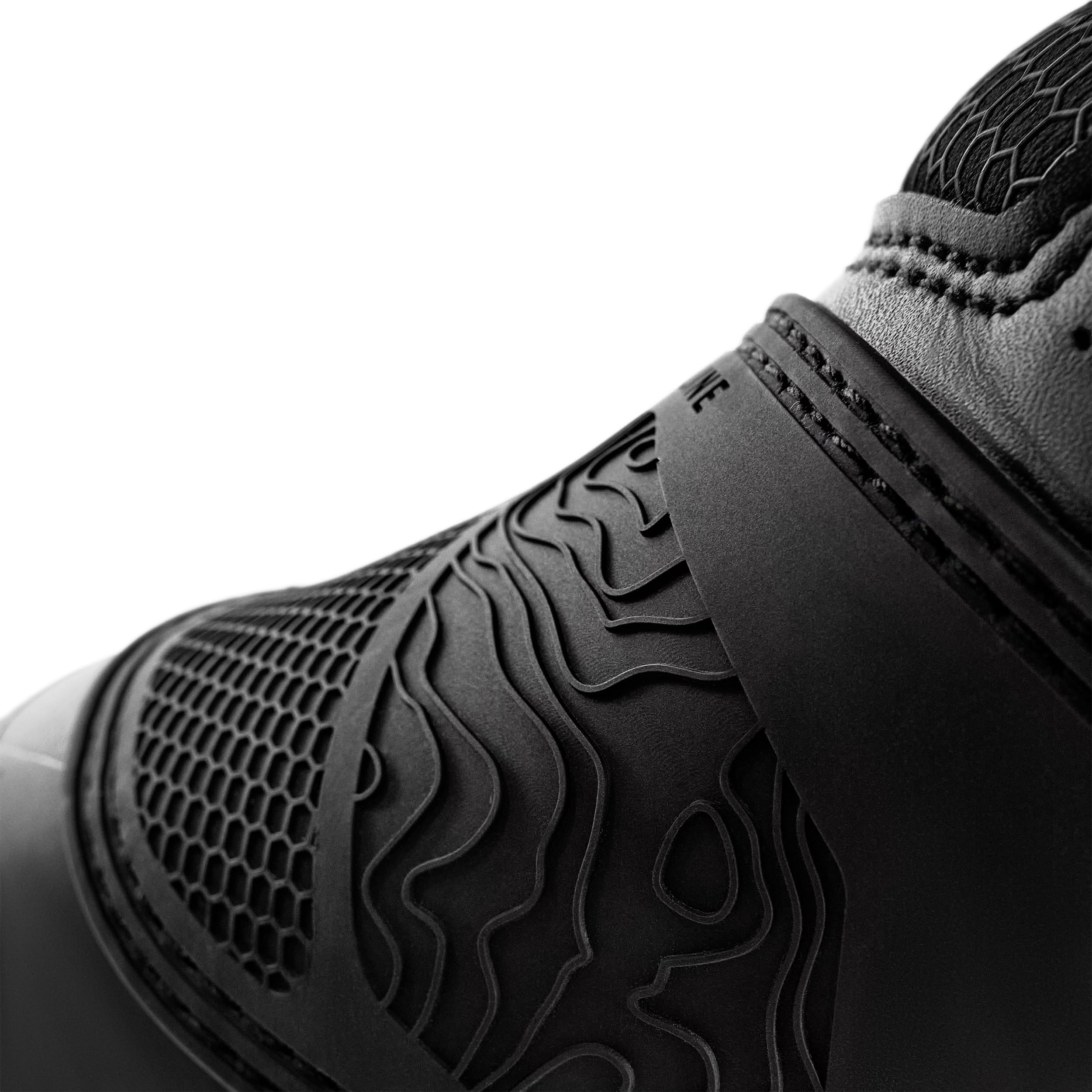 SHIMA Tenex WP Botas Moto Hombre Cuero Impermeable Atop Zapatos Todo El Año Calzado Motorista Baja Adventure Velcro Protección Tobillo Motocicleta Trail (Masculinos Impermeable, Negro, 43)