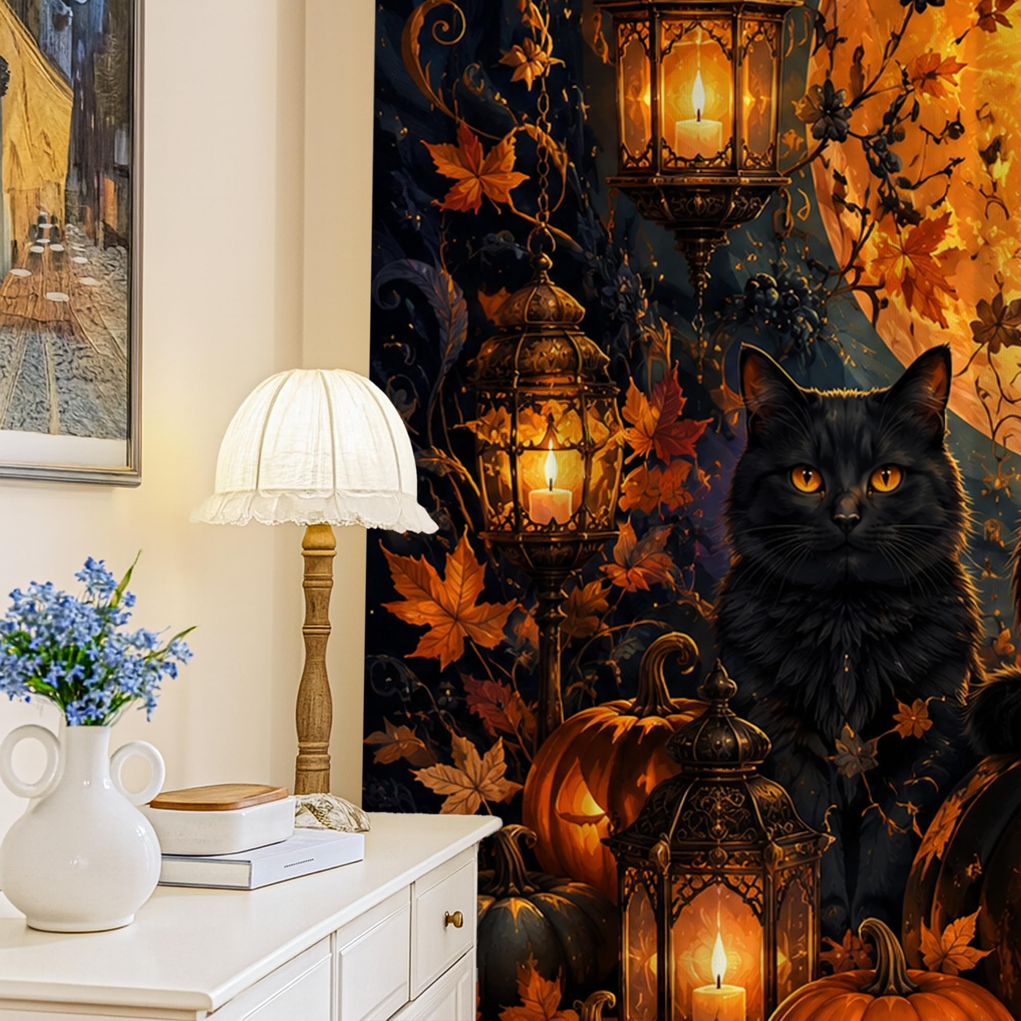 Rideaux occultants Halloween lavables en machine bloquant le jour