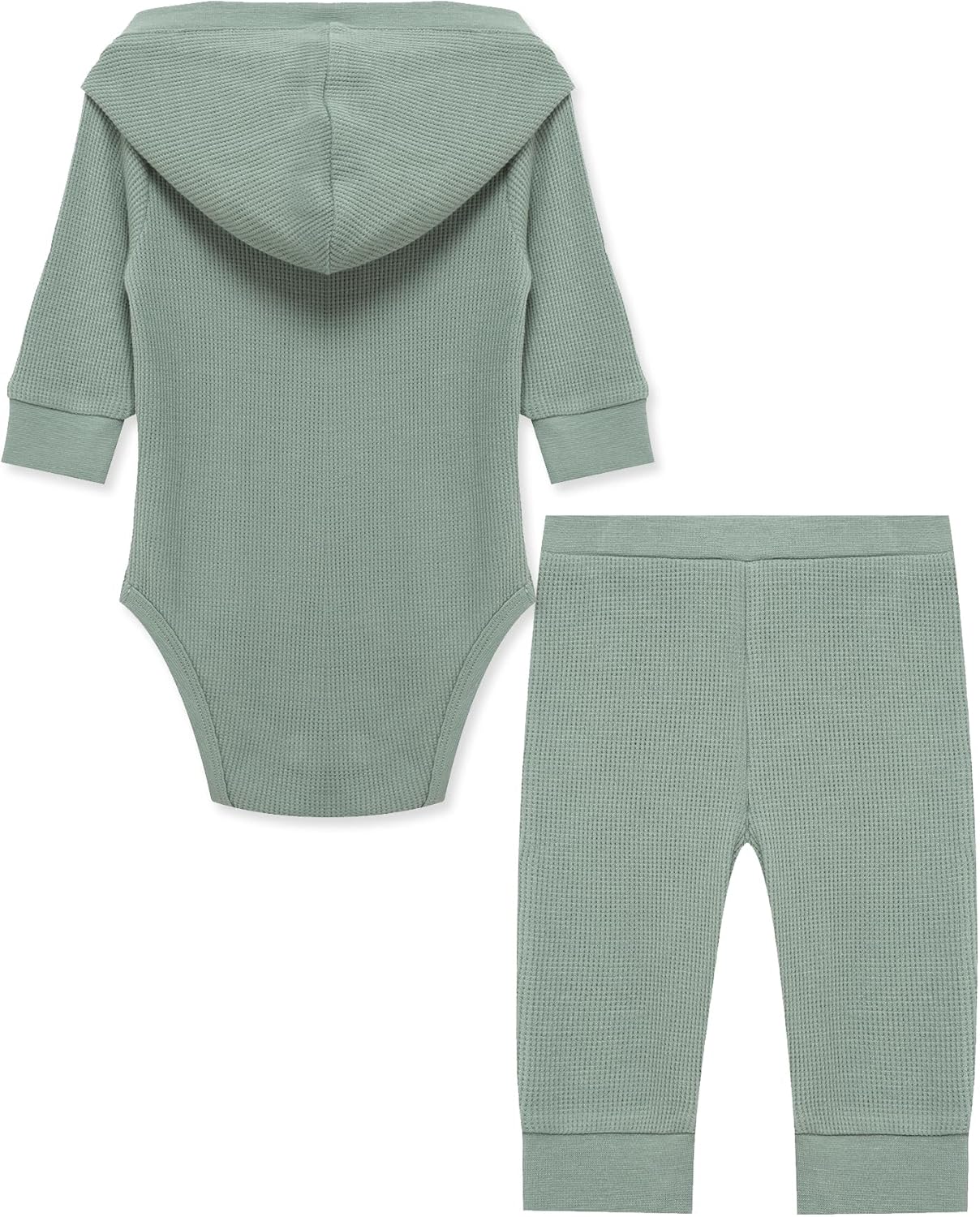 Little Me Simply Essential Solids Gender Neutral Bodysuit and Coordinating Pant Set, 3 Months to 12 Months - Image 2
