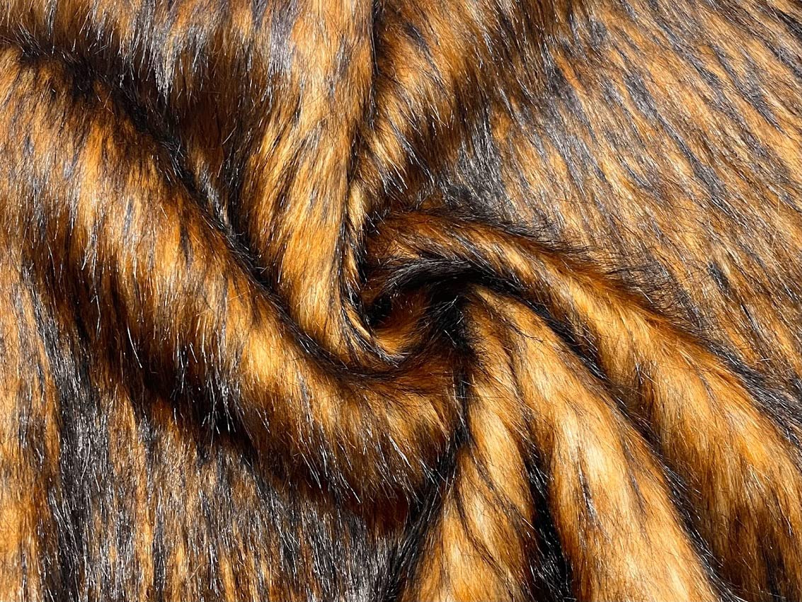 Crs Fur Fabrics Red Fox Super Luxury Faux Fur Fabric Material - Superior 1Mtr - 150Cm X 100Cm