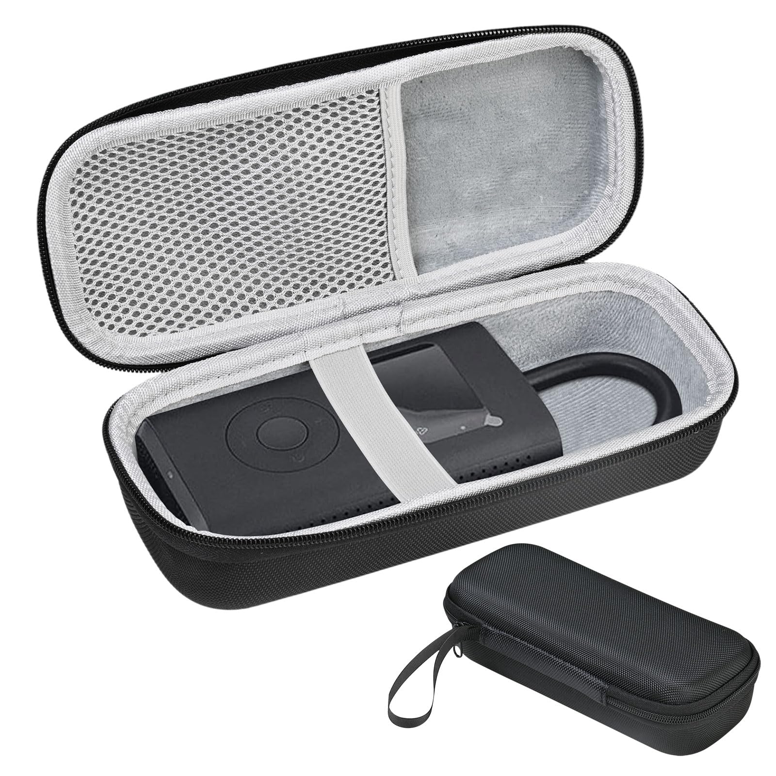 Twardy futerał EVA kompatybilny z przenośnym sprężarką powietrza Xiaomi Mijia 2, torba podróżna ochronna do przenoszenia, torba siatkowa może pomieścić adapter do zaworu(tylko osłona)